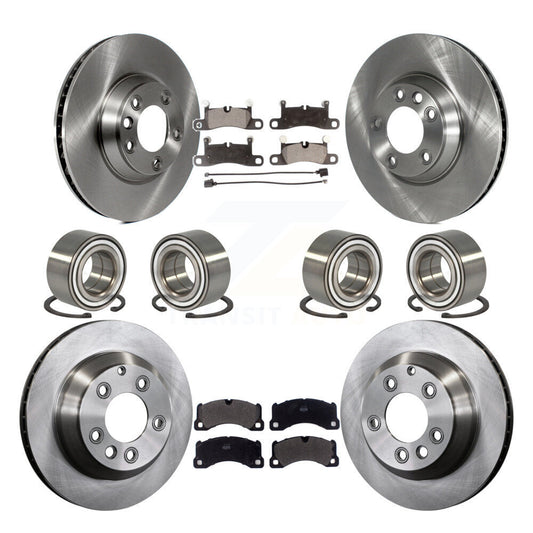 [Avant + Arrière] Kit de Roulement de roue pour 2011-2012 Porsche Cayenne Base avec 380mm Diameter Rotor KBB-114191