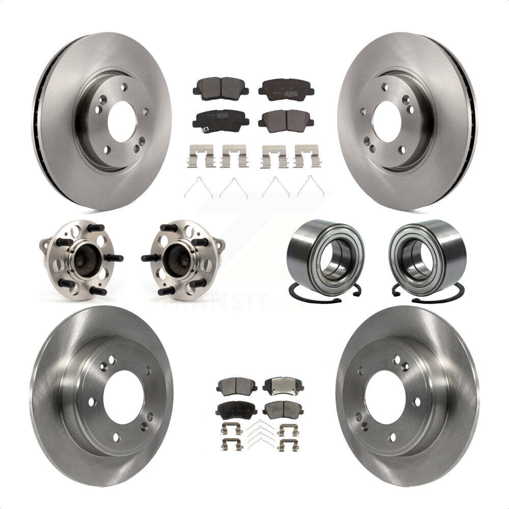 [Avant + Arrière] Kit de Roulement de roue pour 2016 Hyundai Veloster Tech SE KBB-114209 par Transit Auto
