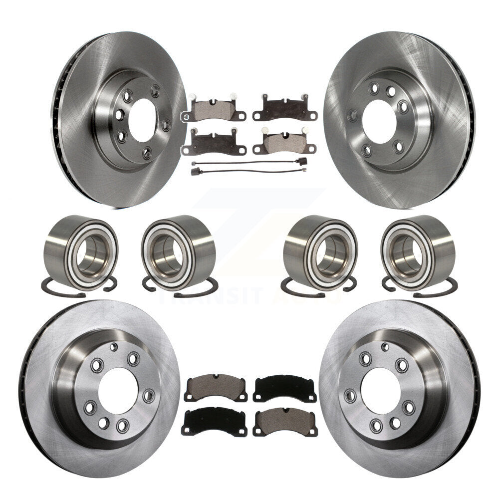 [Avant + Arrière] Kit de Roulement de roue pour 2011-2012 Porsche Cayenne Base avec 380mm Diameter Rotor KBB-114218