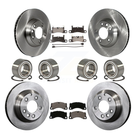 [Avant + Arrière] Kit de Roulement de roue pour 2011-2012 Porsche Cayenne Base avec 380mm Diameter Rotor KBB-114218