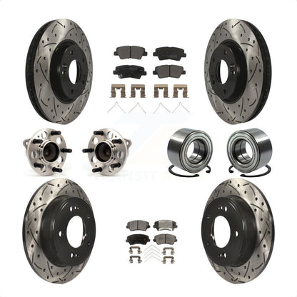 [Avant + Arrière] Kit de Roulement de roue pour 2016 Hyundai Veloster Tech SE KBB-114224 par Transit Auto