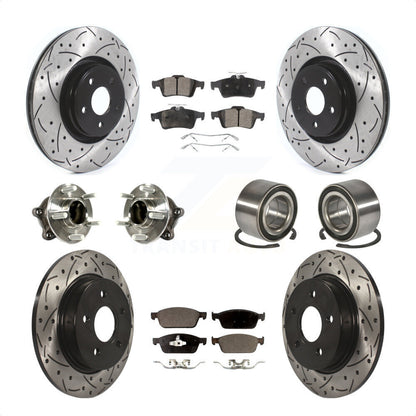 [Avant + Arrière] Kit de Roulement de roue pour Ford Focus avec Parking Assist KBB-114256 par Transit Auto