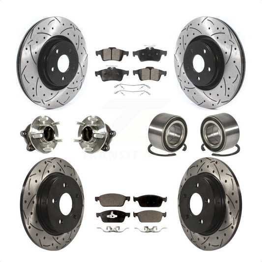 [Avant + Arrière] Kit de Roulement de roue pour Ford Focus avec Parking Assist KBB-114256 par Transit Auto