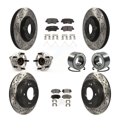 [Avant + Arrière] Kit de Roulement de roue pour 2016 Hyundai Veloster Tech SE KBB-114260 par Transit Auto