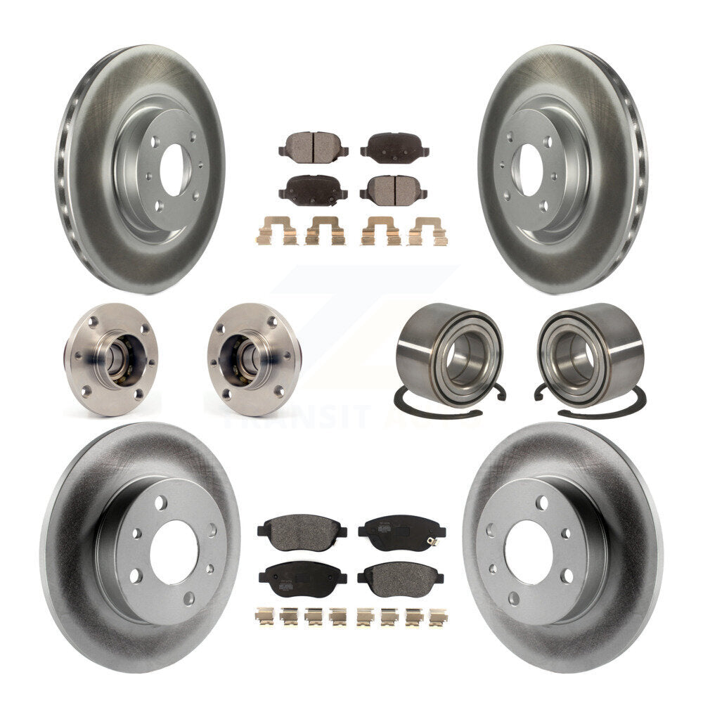 [Avant + Arrière] Kit de Roulement de roue pour 2012-2013 Fiat 500 Hatchback avec Turbocharged GAS engine KBB-114281