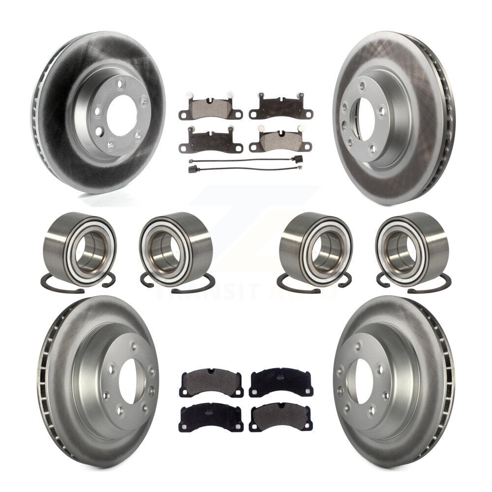[Avant + Arrière] Kit de Roulement de roue pour 2011-2012 Porsche Cayenne Base avec 380mm Diameter Rotor KBB-114317