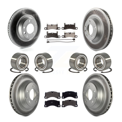 [Avant + Arrière] Kit de Roulement de roue pour 2011-2012 Porsche Cayenne Base avec 380mm Diameter Rotor KBB-114317