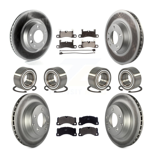 [Avant + Arrière] Kit de Roulement de roue pour 2011-2012 Porsche Cayenne Base avec 380mm Diameter Rotor KBB-114317