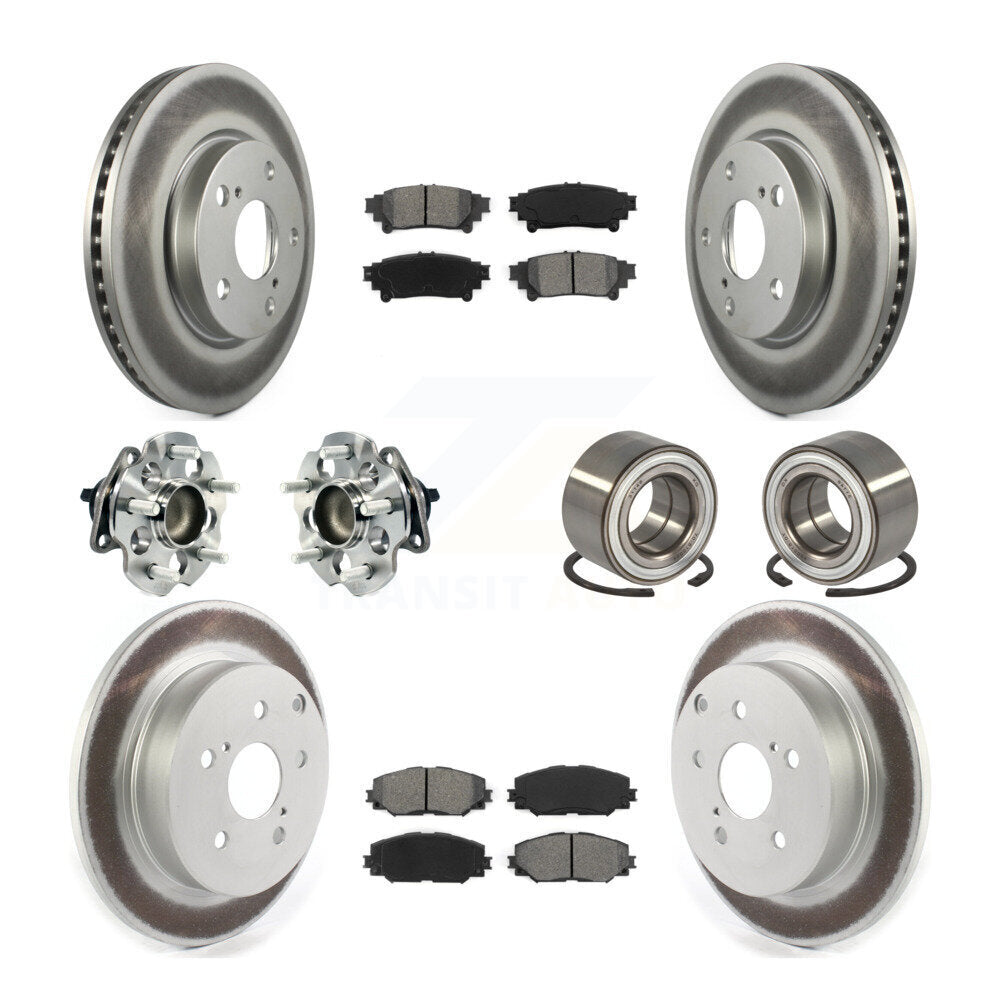 [Avant + Arrière] Kit de Roulement de roue pour 2017-2018 Toyota Prius V KBB-114323
