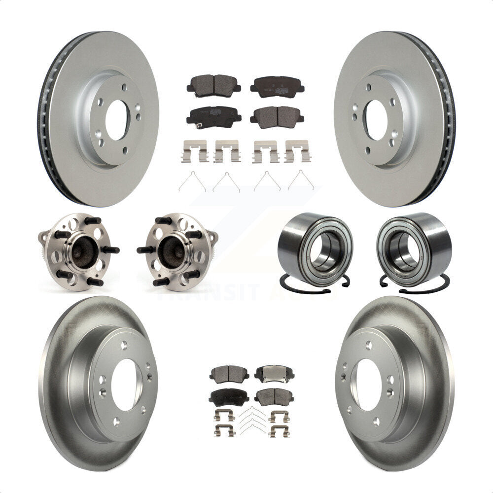 [Avant + Arrière] Kit de Roulement de roue pour 2016 Hyundai Veloster Tech SE KBB-114345 par Transit Auto