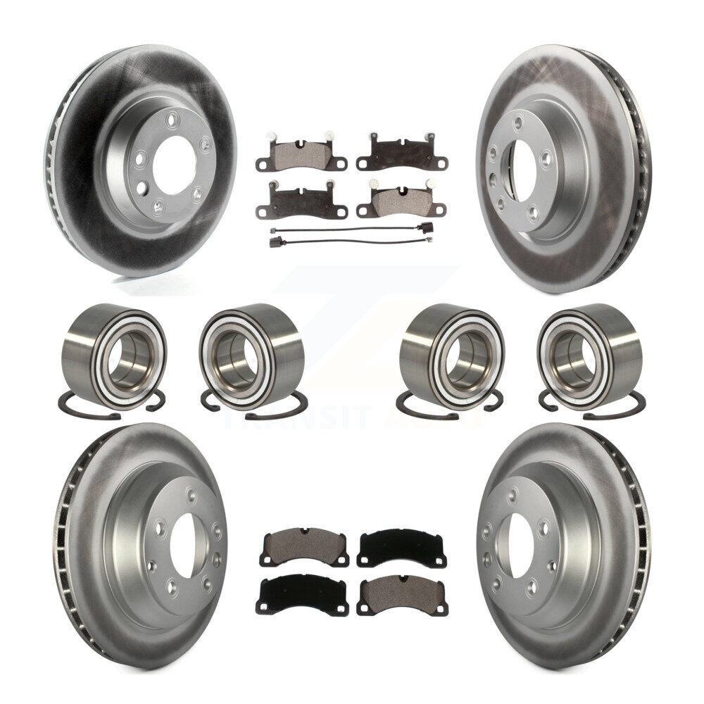 [Avant + Arrière] Kit de Roulement de roue pour 2011-2012 Porsche Cayenne Base avec 380mm Diameter Rotor KBB-114369