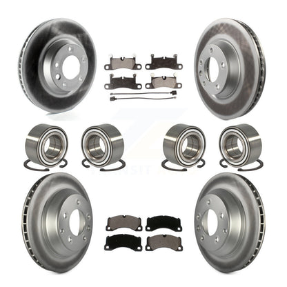 [Avant + Arrière] Kit de Roulement de roue pour 2011-2012 Porsche Cayenne Base avec 380mm Diameter Rotor KBB-114369