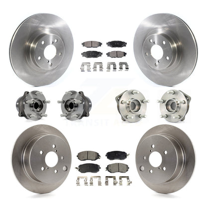 [Avant + Arrière] Kit d'ensemble roulement de roue et moyeu pour 2013 Subaru XV Crosstrek avec 292mm Diameter Rotor KBB-114420