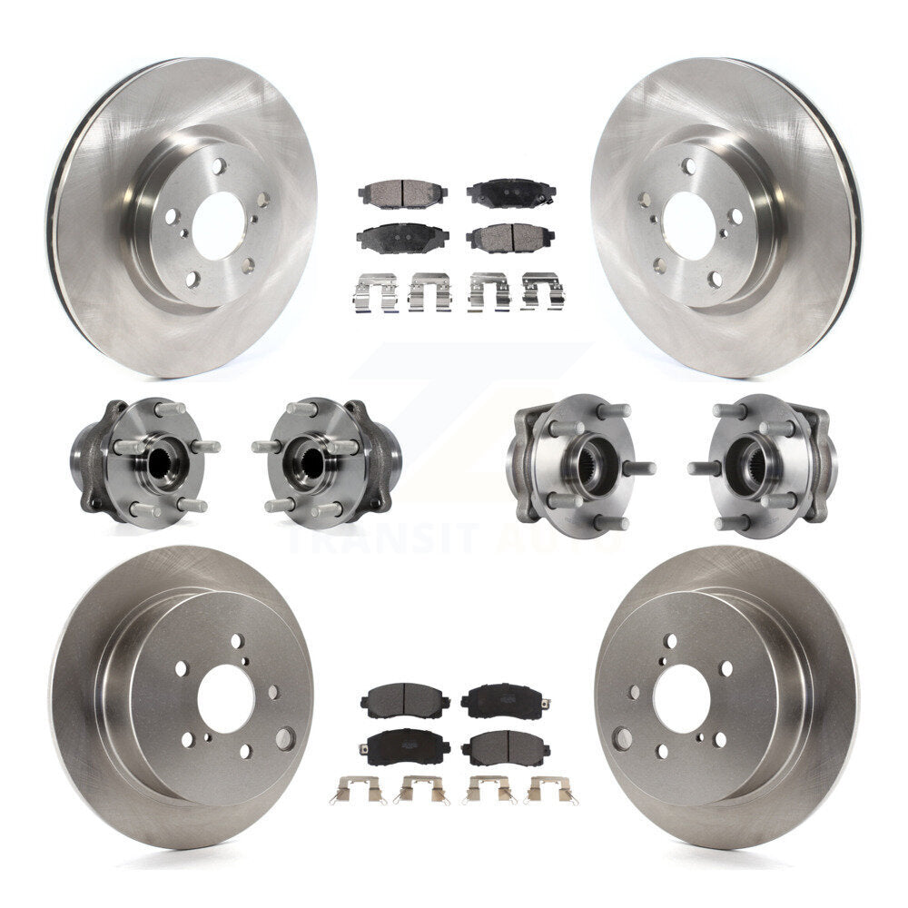 [Avant + Arrière] Kit d'ensemble roulement de roue et moyeu pour 2017-2019 Subaru Impreza avec 276mm Diameter Rotor KBB-114423