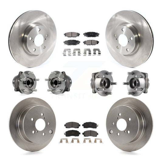 [Avant + Arrière] Kit d'ensemble roulement de roue et moyeu pour 2017-2019 Subaru Impreza avec 276mm Diameter Rotor KBB-114423