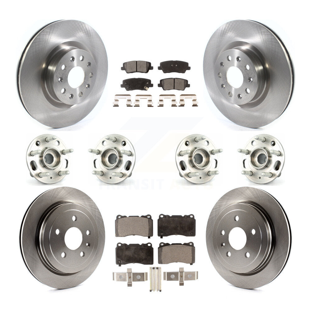 [Avant + Arrière] Kit d'ensemble roulement de roue et moyeu pour Cadillac CTS avec 18" Factory Wheels KBB-114435