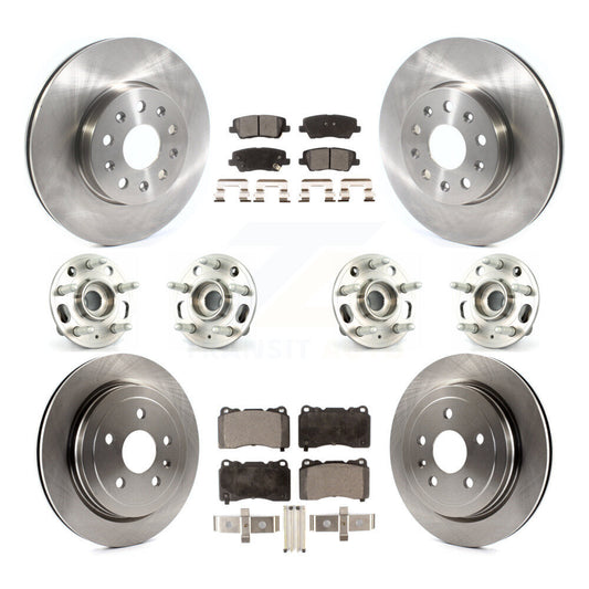[Avant + Arrière] Kit d'ensemble roulement de roue et moyeu pour Cadillac CTS avec 17" Factory Wheels KBB-114436