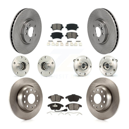 [Avant + Arrière] Kit d'ensemble roulement de roue et moyeu pour Volkswagen CC avec 340mm Diameter Rotor KBB-114445