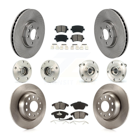 [Avant + Arrière] Kit d'ensemble roulement de roue et moyeu pour Volkswagen CC avec 340mm Diameter Rotor KBB-114445