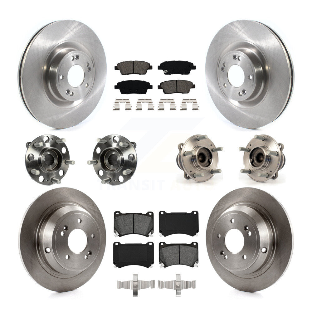 [Avant + Arrière] Kit d'ensemble roulement de roue et moyeu pour 2012-2014 Hyundai Genesis 5.0L KBB-114453