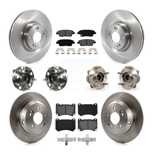 [Avant + Arrière] Kit d'ensemble roulement de roue et moyeu pour 2012-2014 Hyundai Genesis 5.0L KBB-114453