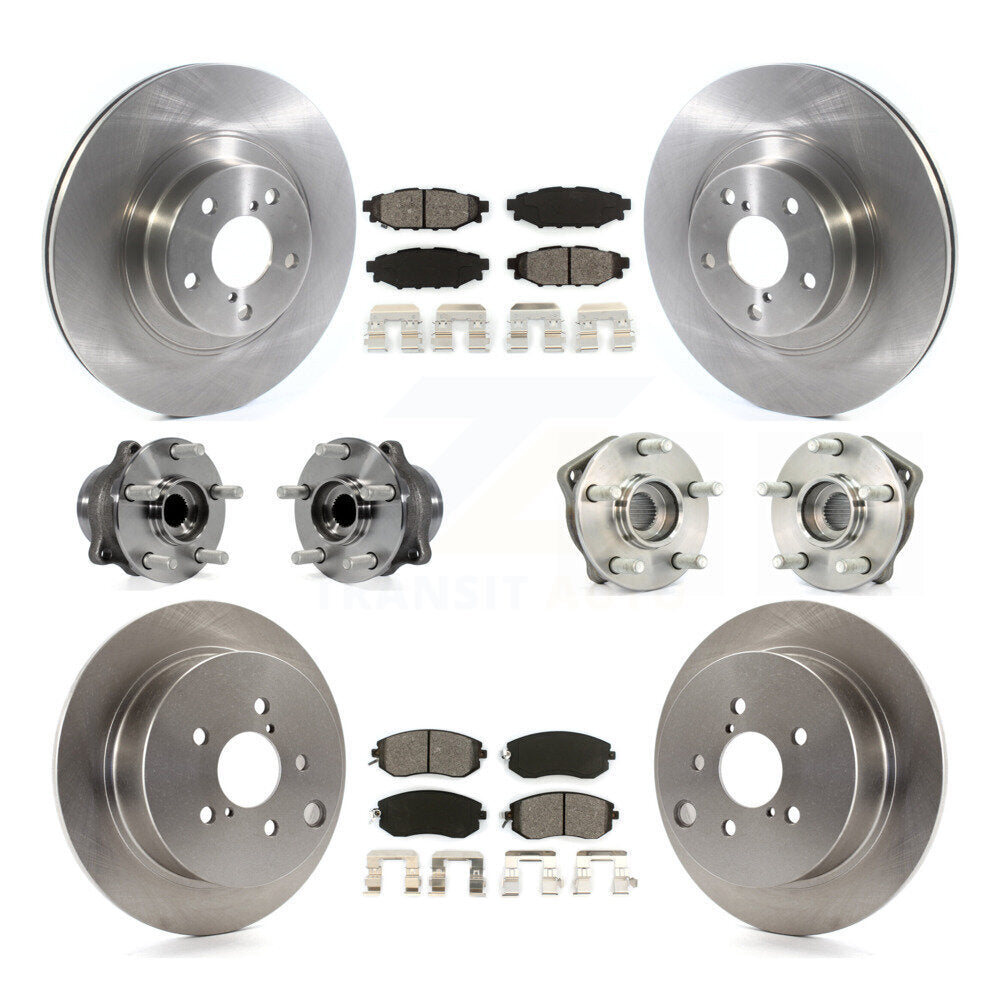 [Avant + Arrière] Kit d'ensemble roulement de roue et moyeu pour 2013 Subaru XV Crosstrek avec 292mm Diameter Rotor KBB-114455