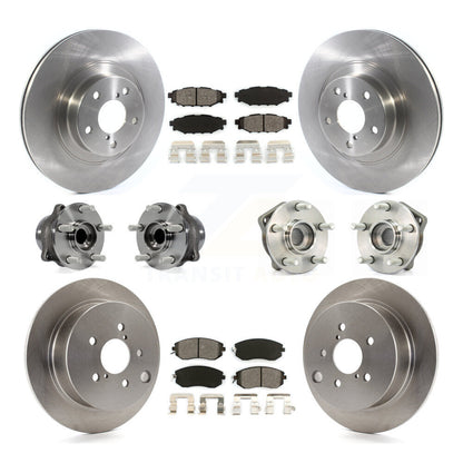[Avant + Arrière] Kit d'ensemble roulement de roue et moyeu pour 2013 Subaru XV Crosstrek avec 292mm Diameter Rotor KBB-114455