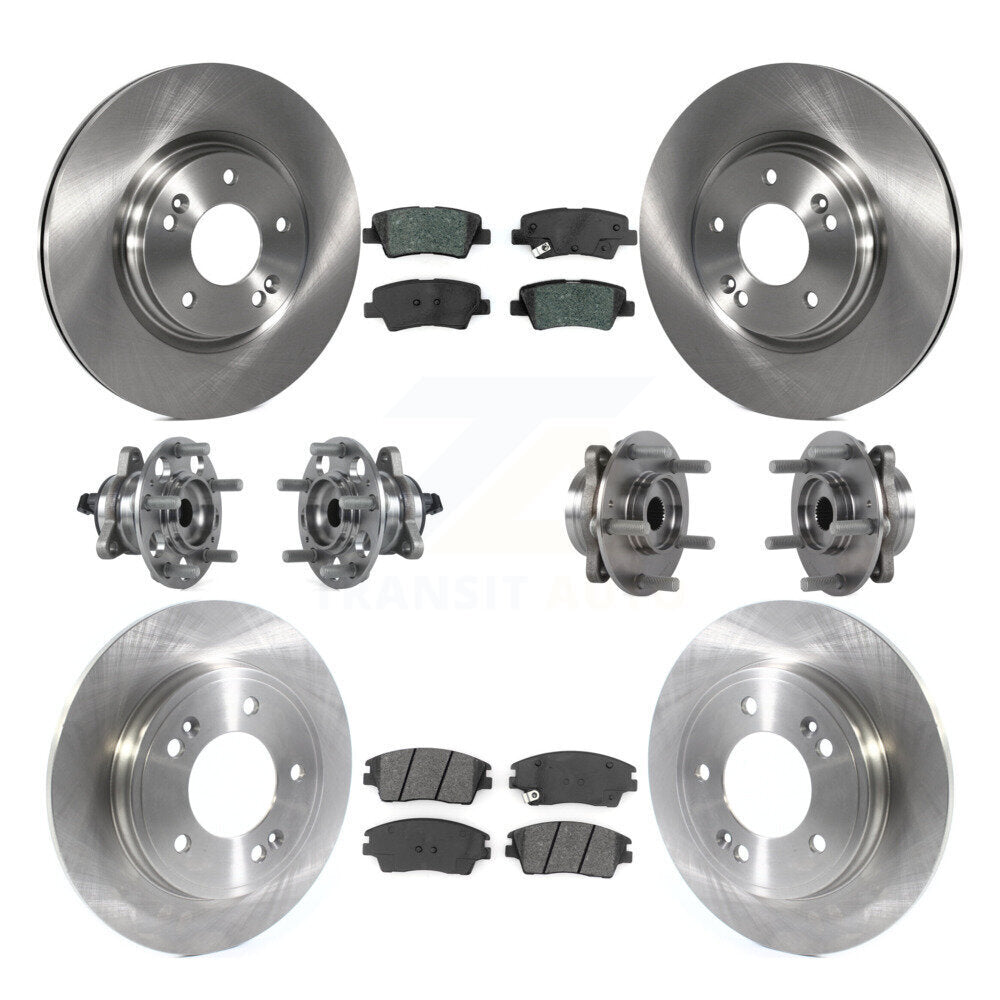 [Avant + Arrière] Kit d'ensemble roulement de roue et moyeu pour Hyundai Elantra 1.6L KBB-114459