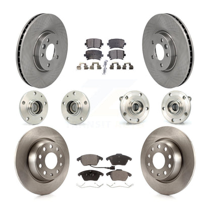 [Avant + Arrière] Kit d'ensemble roulement de roue et moyeu pour Volkswagen CC avec 340mm Diameter Rotor KBB-114470