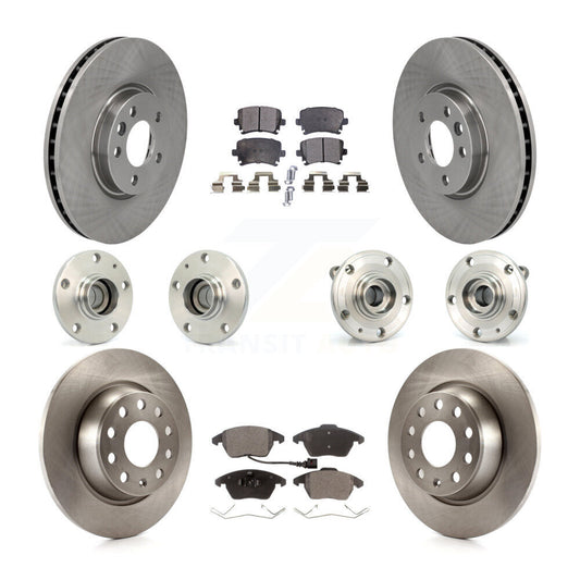 [Avant + Arrière] Kit d'ensemble roulement de roue et moyeu pour Volkswagen CC avec 340mm Diameter Rotor KBB-114470