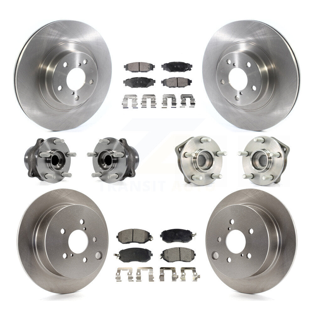 [Avant + Arrière] Kit d'ensemble roulement de roue et moyeu pour 2013 Subaru XV Crosstrek avec 292mm Diameter Rotor KBB-114485