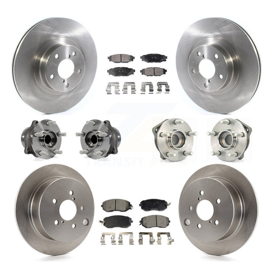 [Avant + Arrière] Kit d'ensemble roulement de roue et moyeu pour 2013 Subaru XV Crosstrek avec 292mm Diameter Rotor KBB-114485
