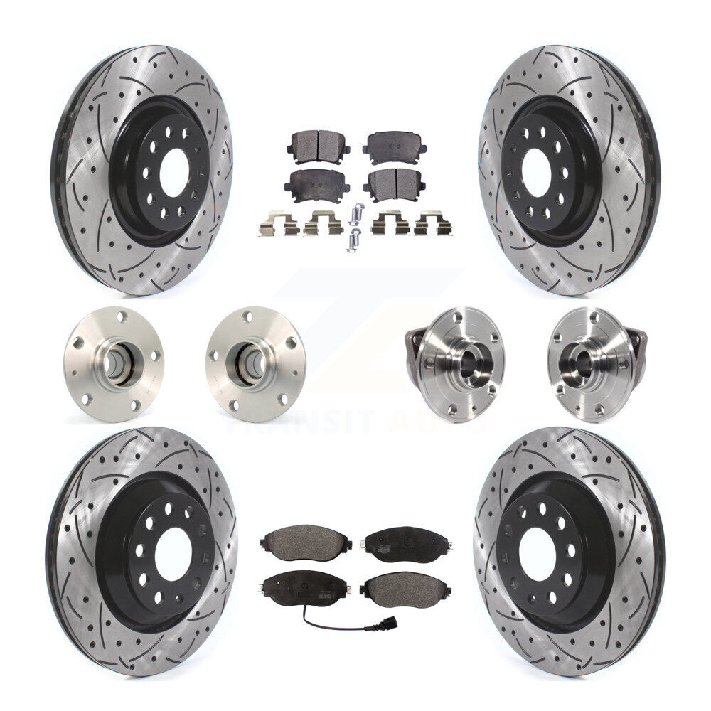 [Avant + Arrière] Kit d'ensemble roulement de roue et moyeu pour Volkswagen GTI KBB-114499