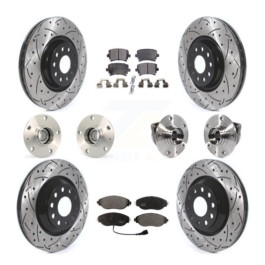 [Avant + Arrière] Kit d'ensemble roulement de roue et moyeu pour Volkswagen GTI KBB-114499