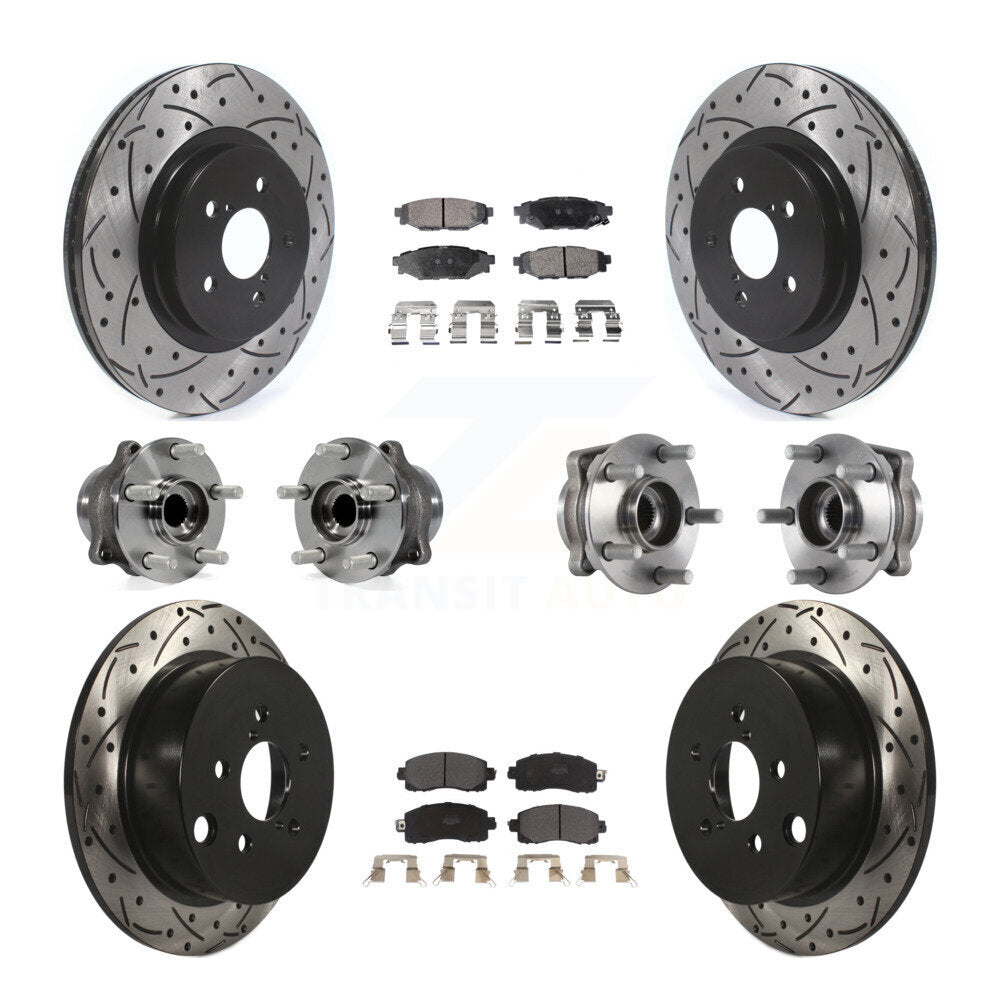 [Avant + Arrière] Kit d'ensemble roulement de roue et moyeu pour Subaru Crosstrek Impreza KBB-114501