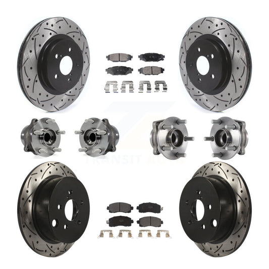 [Avant + Arrière] Kit d'ensemble roulement de roue et moyeu pour Subaru Crosstrek Impreza KBB-114501