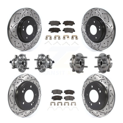 [Avant + Arrière] Kit d'ensemble roulement de roue et moyeu pour Hyundai Elantra 1.6L KBB-114505