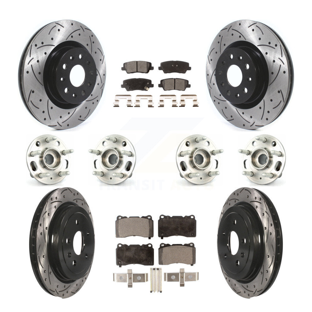 [Avant + Arrière] Kit d'ensemble roulement de roue et moyeu pour Cadillac CTS avec 18" Factory Wheels KBB-114511
