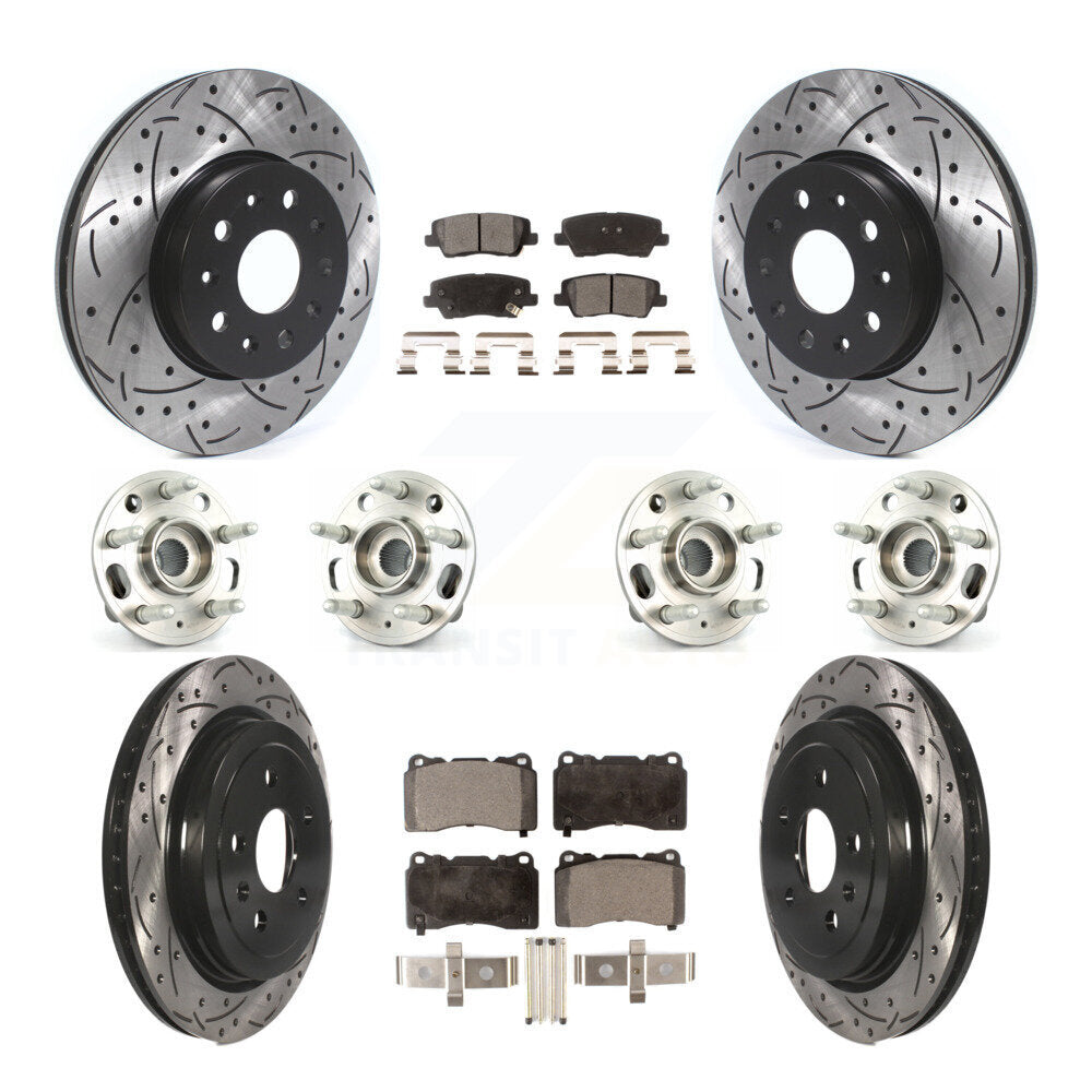 [Avant + Arrière] Kit d'ensemble roulement de roue et moyeu pour Cadillac CTS avec 17" Factory Wheels KBB-114512