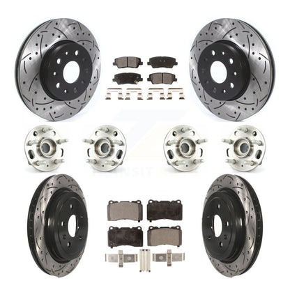 [Avant + Arrière] Kit d'ensemble roulement de roue et moyeu pour Cadillac CTS avec 17" Factory Wheels KBB-114512
