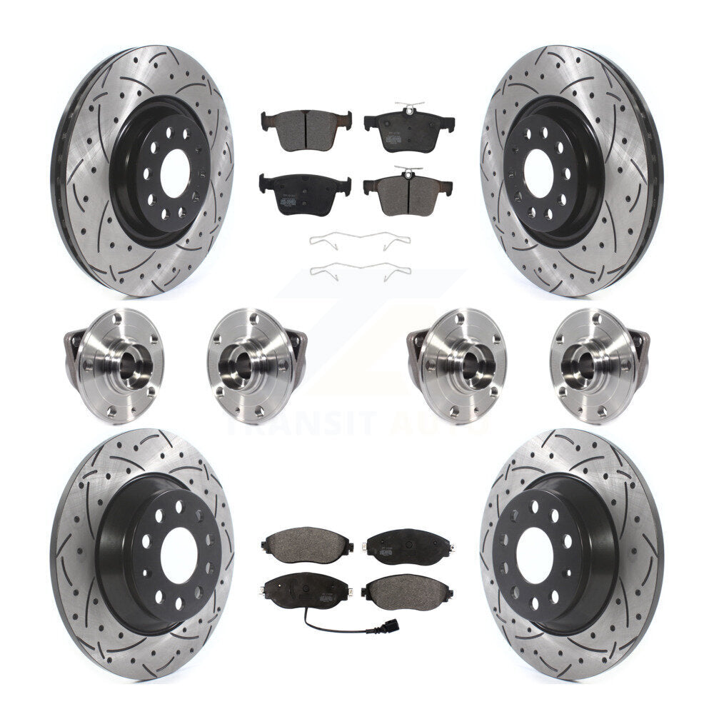 [Avant + Arrière] Kit d'ensemble roulement de roue et moyeu pour Volkswagen Tiguan KBB-114513