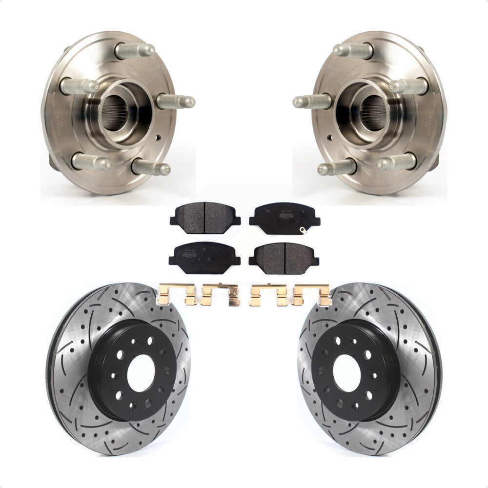 [Avant] Kit d'ensemble roulement de roue et moyeu pour 2016 Chevrolet Camaro LT avec 3.6L 2.0L sans Brembo Calipers KBB-114522 par Transit Auto
