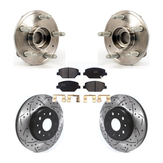[Avant] Kit d'ensemble roulement de roue et moyeu pour 2016 Chevrolet Camaro LT avec 3.6L 2.0L sans Brembo Calipers KBB-114522 par Transit Auto