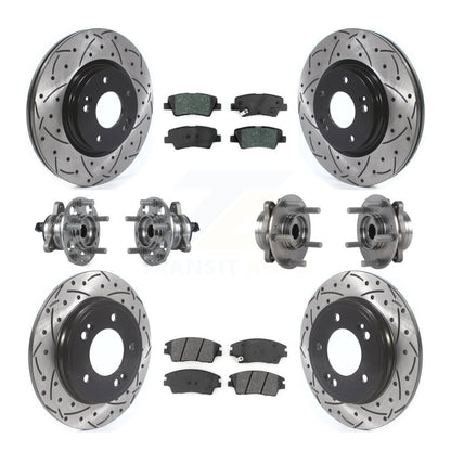 [Avant + Arrière] Kit d'ensemble roulement de roue et moyeu pour Hyundai Elantra 1.6L KBB-114542