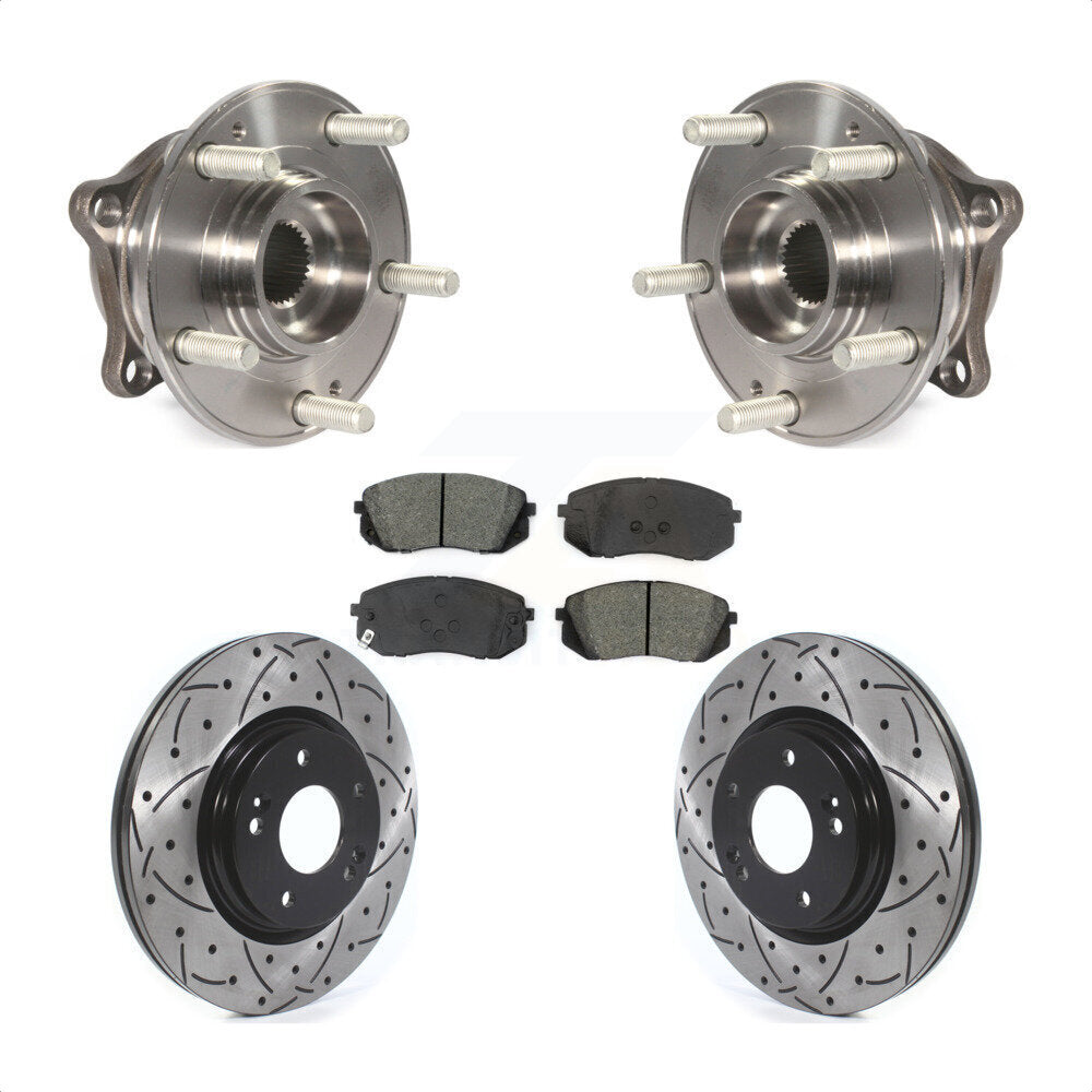 [Avant] Kit d'ensemble roulement de roue et moyeu pour 2015 Hyundai Sonata GAS engine Manual Parking KBB-114555 par Transit Auto