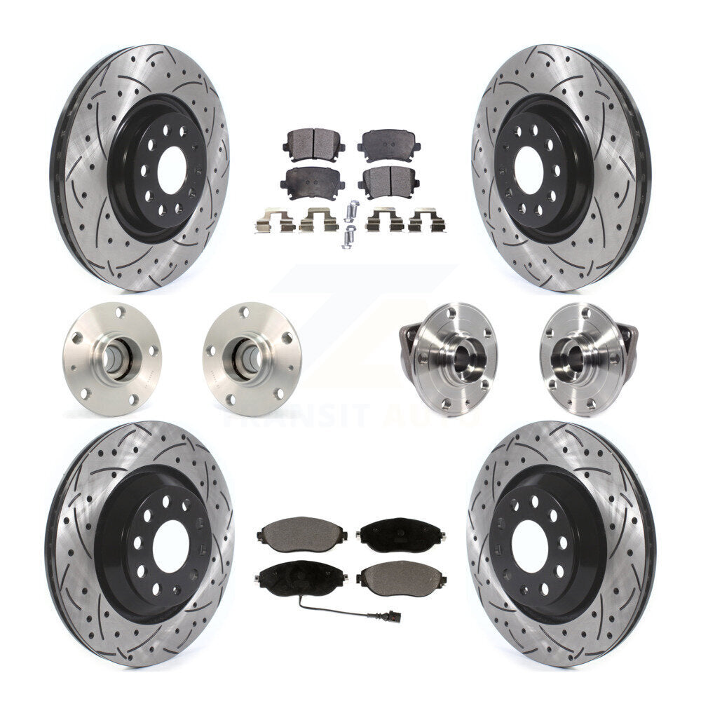 [Avant + Arrière] Kit d'ensemble roulement de roue et moyeu pour Volkswagen GTI KBB-114565