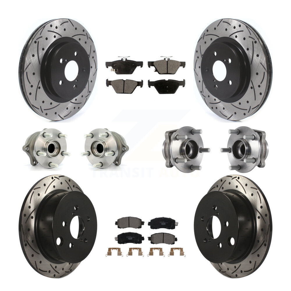 [Avant + Arrière] Kit d'ensemble roulement de roue et moyeu pour Subaru Crosstrek KBB-114566