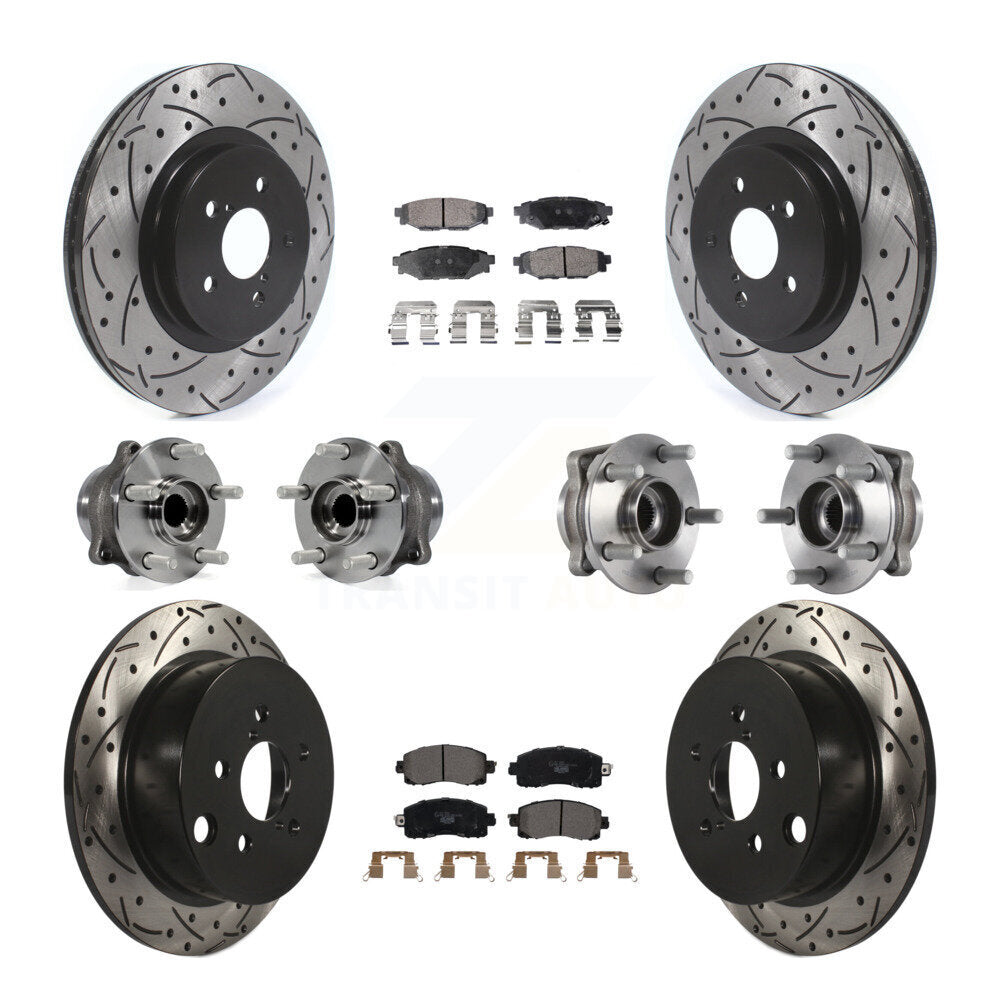 [Avant + Arrière] Kit d'ensemble roulement de roue et moyeu pour Subaru Crosstrek Impreza KBB-114567