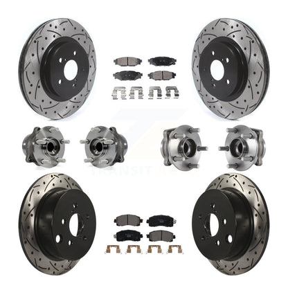 [Avant + Arrière] Kit d'ensemble roulement de roue et moyeu pour Subaru Crosstrek Impreza KBB-114567