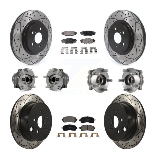 [Avant + Arrière] Kit d'ensemble roulement de roue et moyeu pour Subaru Crosstrek Impreza KBB-114567